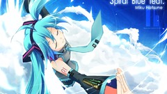 Anime hatsune miku vocaloid bare shoulders detached sleeves