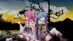 Anime hatsune miku vocaloid megurine luka Japanese clothes