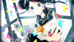 Anime hatsune miku vocaloid seifuku twintails