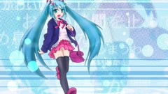 Anime hatsune miku vocaloid twintails