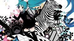 Anime hatsune miku vocaloid twintails