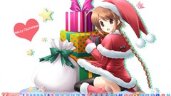 Anime Hearts Ribbons Calendar ikegami akane with ribbon panties 