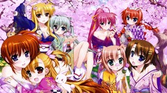 Anime heterochromia takamachi nanoha fate testarossa yagami 