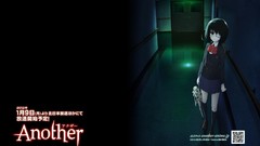 Anime horror school uniforms misaki mei illustrations scans 