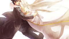 Anime hugging fate stay night fate zero irisviel von einzbern 