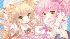 Anime ice cream blush pink hair anime girls seifuku idolmaster 