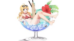 Anime ice cream Sample blondes anime girls blue eyes