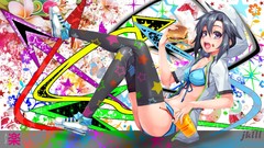 Anime idolmaster kikuchi makoto bikini thigh highs