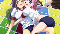 Anime illustrations gym uniforms