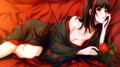 Anime innocent grey Japanese clothes visual novels