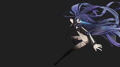 Anime jackets anime girls black rock shooter glowing eyes