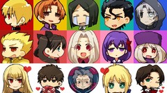 Anime Japanese Chibi anime girls fate zero fate series
