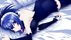 Anime kampfer anime girls senou natsuru blue hair