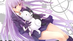 Anime Kawasaki anime girls purple hair danganronpa kirigiri 