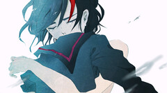 Anime Kill la Kill Matoi Ryuuko Senketsu anime girls tears Women