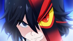 Anime Kill la Kill Senketsu Matoi Ryuuko smirk blue eyes