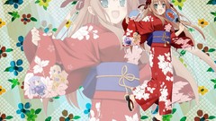 Anime kimono anime girls mayoi neko overrun serizawa fumino 