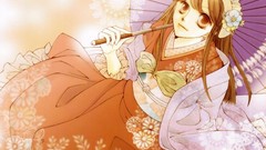 Anime kimono anime girls parasol ouran high school host club 