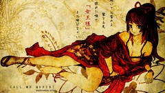 Anime kimono bracelets long hair anime girls bakemonogatari 