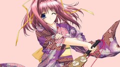 Anime kimono Simple Background Japanese clothes wide sleeves