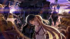 Anime kirigaya kazuto sword art online yuuki asuna Aincrad