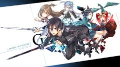 Anime kirigaya kazuto sword art online yuuki asuna asada shino