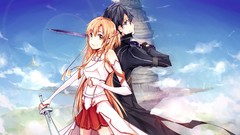 Anime kirigaya kazuto sword art online yuuki asuna Kirito