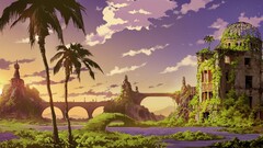 Anime landscape fantasy art