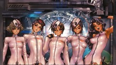 Anime latex pieces Manga anime girls uniforms digital art 
