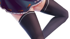 Anime legs stockings anime girls sai touhou shikieiki 