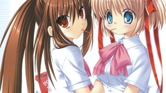 Anime little anime girls little busters visual novels artbook