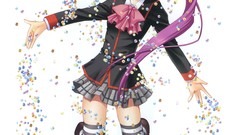 Anime little anime girls little busters visual novels striped 