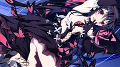 Anime long hair accel world black hair ecchi kuro yuki hime
