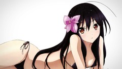 Anime long hair accel world ecchi bikini kuro yuki hime