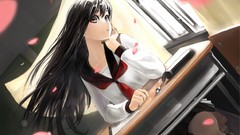 Anime long hair anime girls