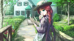 Anime long hair anime girls artwork