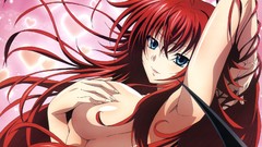 Anime long hair anime girls blue eyes redheads gremory rias 