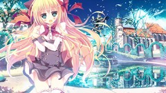 Anime long hair anime girls blue eyes seifuku