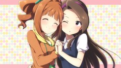 Anime long hair anime girls brunettes idolmaster takatsuki 