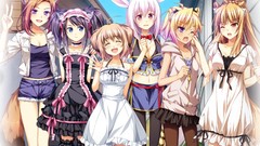 Anime long hair anime girls ecchi