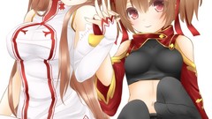 Anime long hair anime girls ecchi panties sword art online 