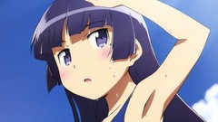 Anime long hair anime girls gokou ruri purple hair purple eyes 