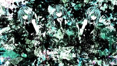 Anime long hair anime girls green eyes hatsune miku vocaloid 