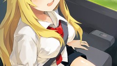 Anime long hair anime girls green eyes school uniforms