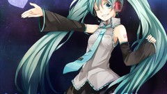 Anime long hair anime girls hatsune miku vocaloid wink 