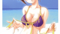 Anime long hair anime girls lingerie blue eyes underwear bikini 