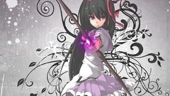 Anime long hair anime girls mahou shoujo madoka magica black 