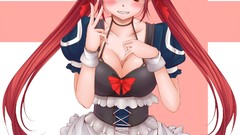 Anime long hair anime girls maids