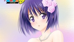 Anime long hair anime girls purple eyes to-love-ru hair 