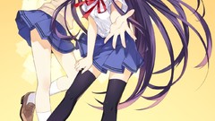 Anime long hair anime girls school uniforms seifuku tsunako 